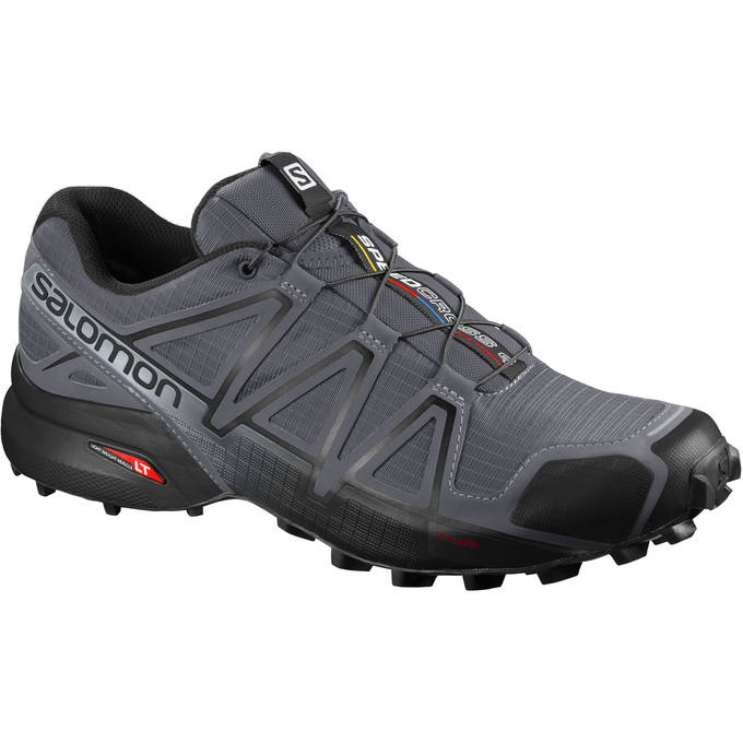 Salomon SPEEDCROSS 4 WIDE Zapatillas Trail Running Hombre - Gris / Negras - Colombia (09365-LFQR)